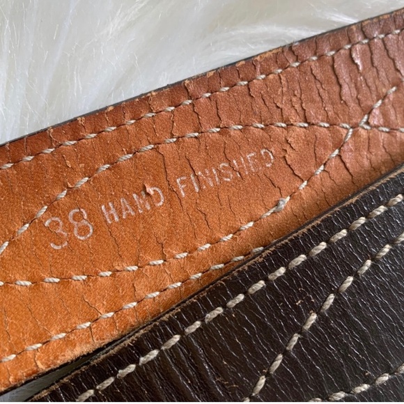 vintage brass Tech Ether Guild buckle with belt - Picture 12 of 15